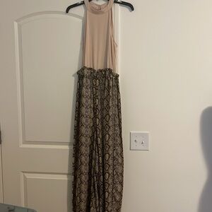 New York & Company Sleeveless Lined Jumpsuit Size M